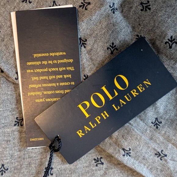 Ralph Lauren Mens Long Sleeve Polo Gray Heather 3XLT - Picture 6 of 9